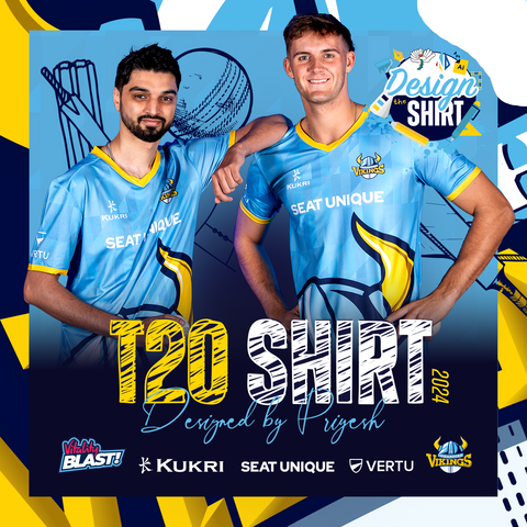 Kukri Yorkshire Vikings T20 Shirt 2024 - Adult